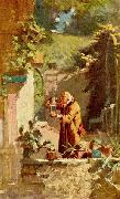 Carl Spitzweg Der Herr Pfarrer als Kakteenliebhaber oil on canvas